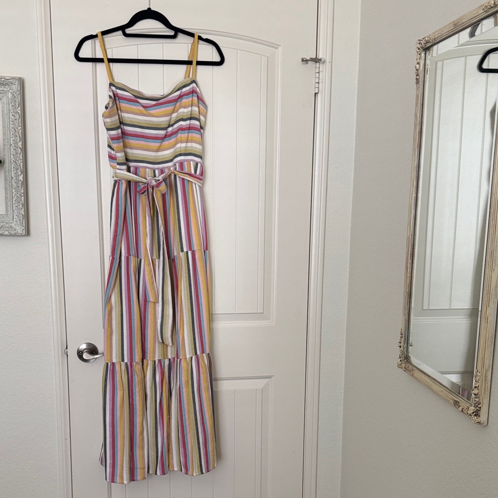 julia jordan Multicolor Striped Maxi Dress